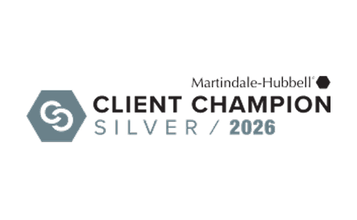 Martindale-Hubbell Client Champions Silver 2026 Badge