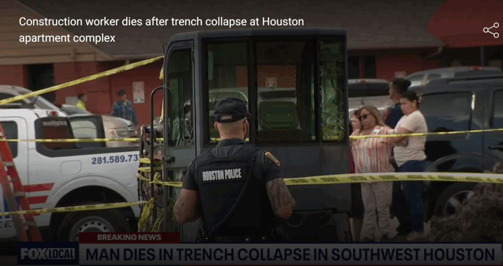 Fatal trench collapse