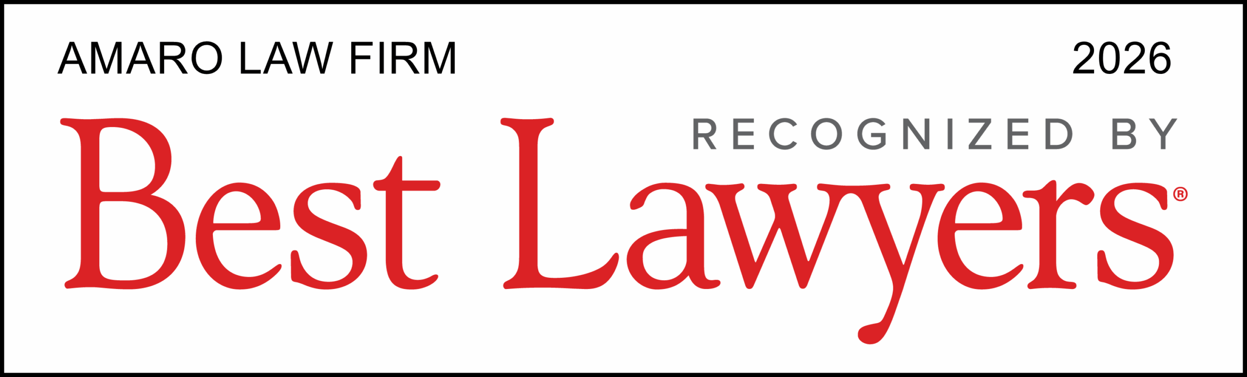 Recognized by Best Lawyers 2026